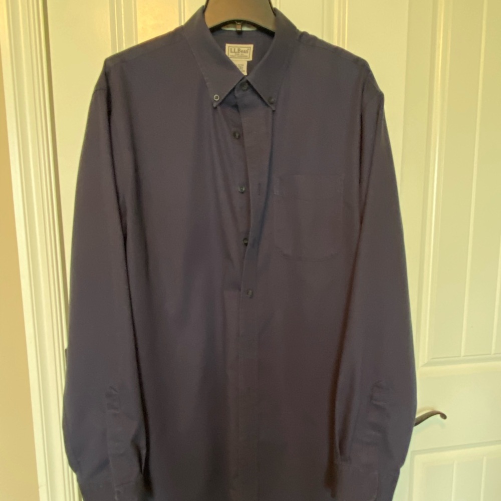 L.L. Bean Navy Button Down Shirt